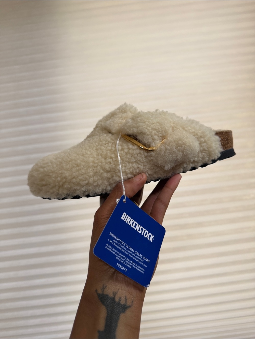 Birkenstock Boston Big Buckle Teddy Clog